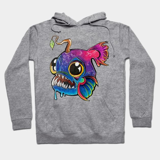 New School Angler Fish Hoodie by AkiYami